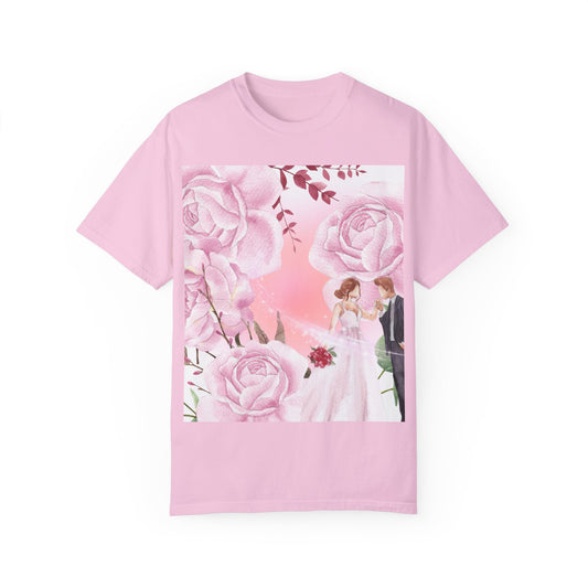 Romantic Floral Wedding T-Shirt | Perfect Gift for Brides and Couples