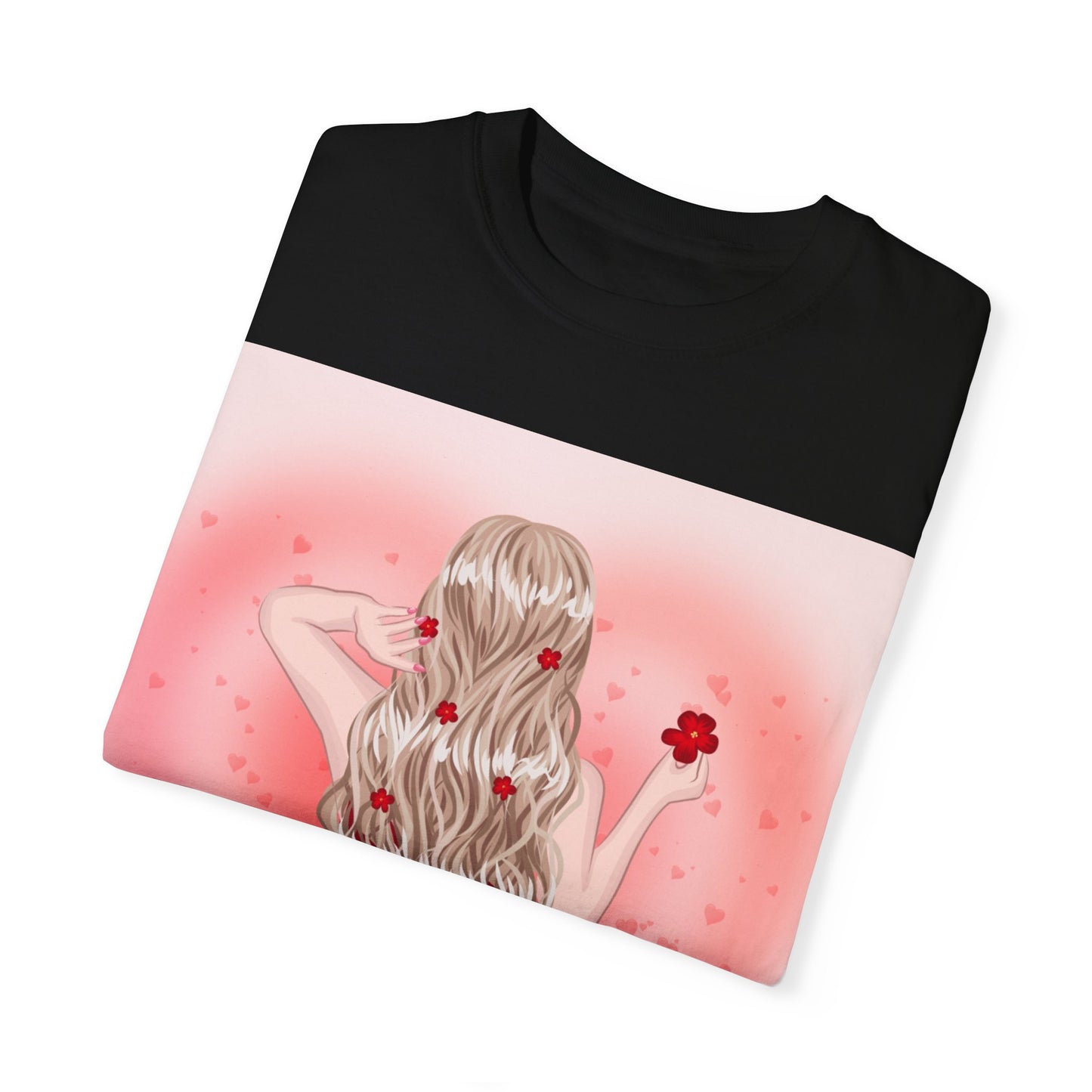 Romantic Floral Unisex T-shirt – Perfect for Valentine's Day