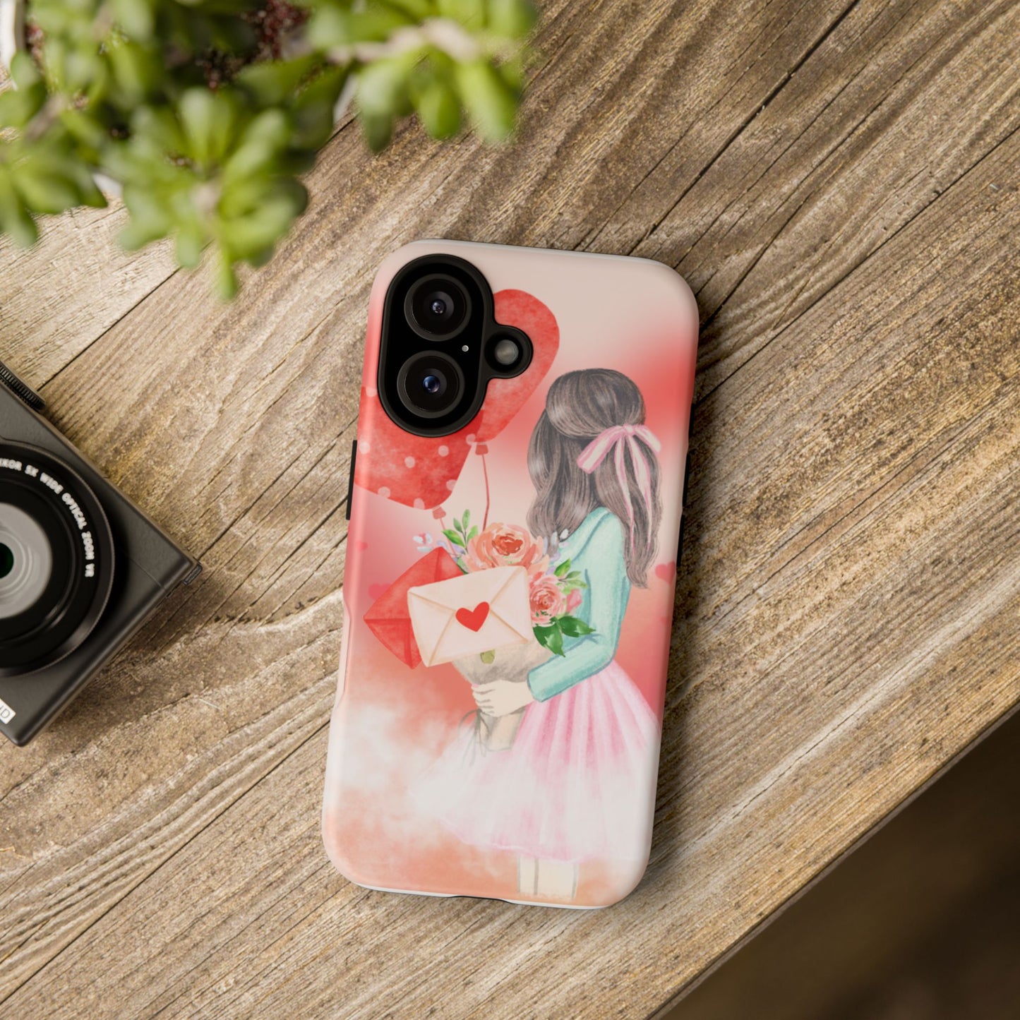 Romantic Floral Phone Case - Cute Love Design for Valentine's Day