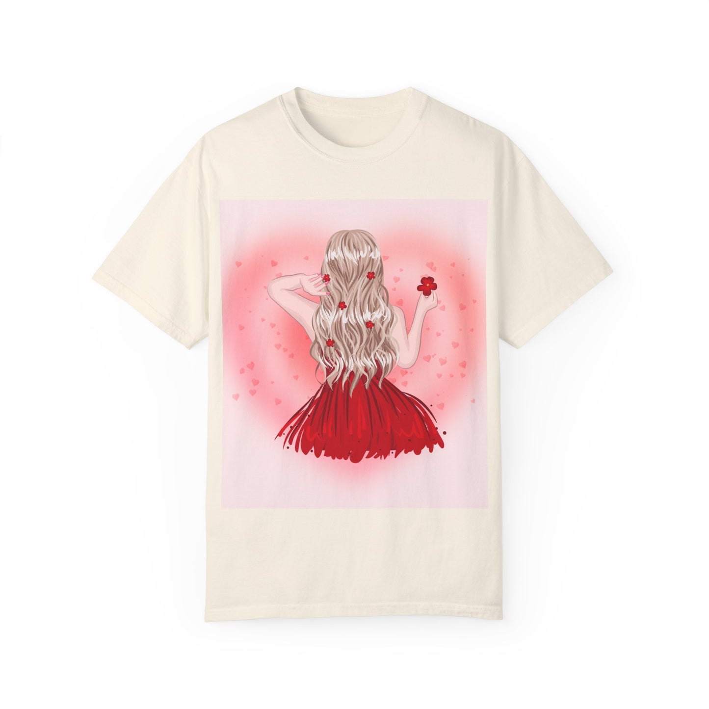 Romantic Floral Unisex T-shirt – Perfect for Valentine's Day