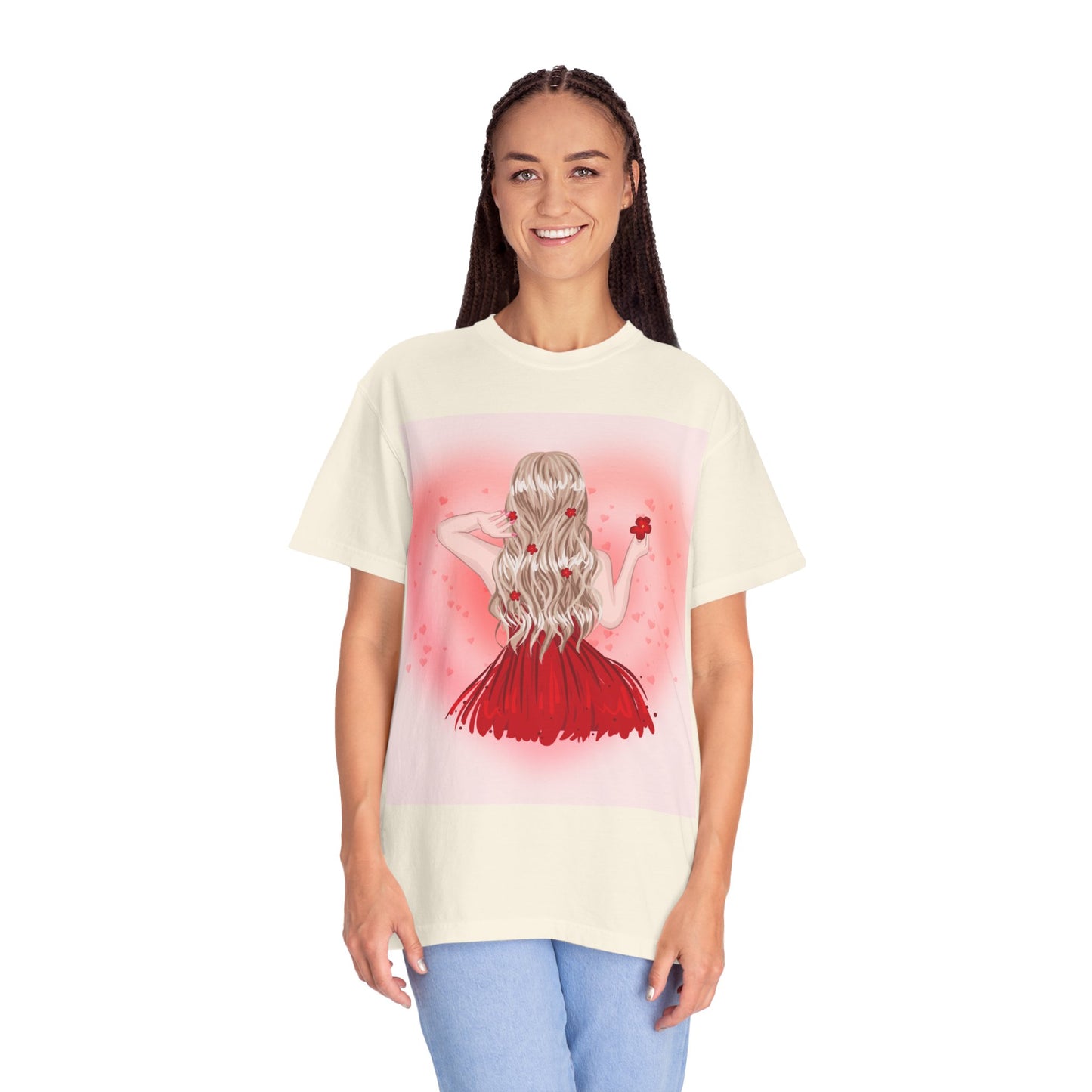 Romantic Floral Unisex T-shirt – Perfect for Valentine's Day