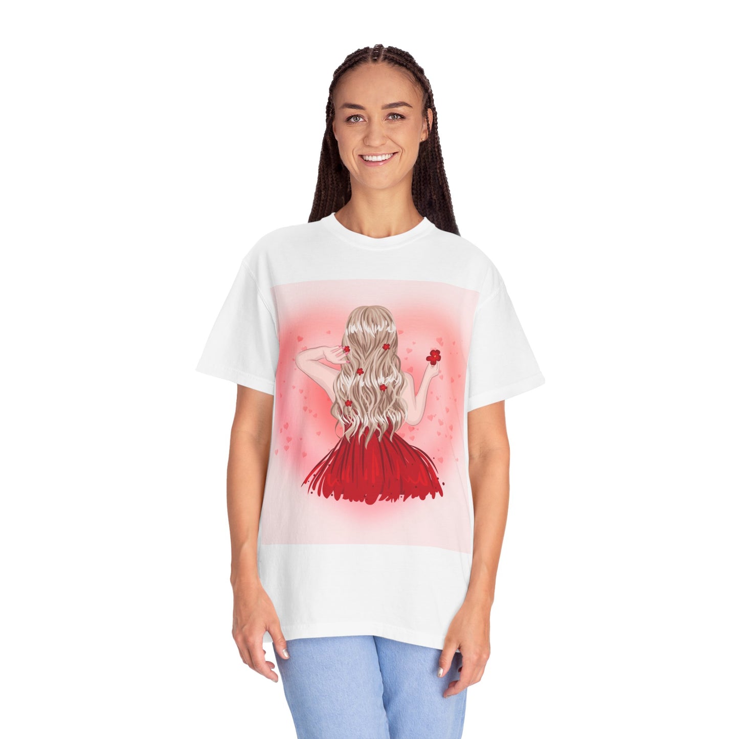 Romantic Floral Unisex T-shirt – Perfect for Valentine's Day