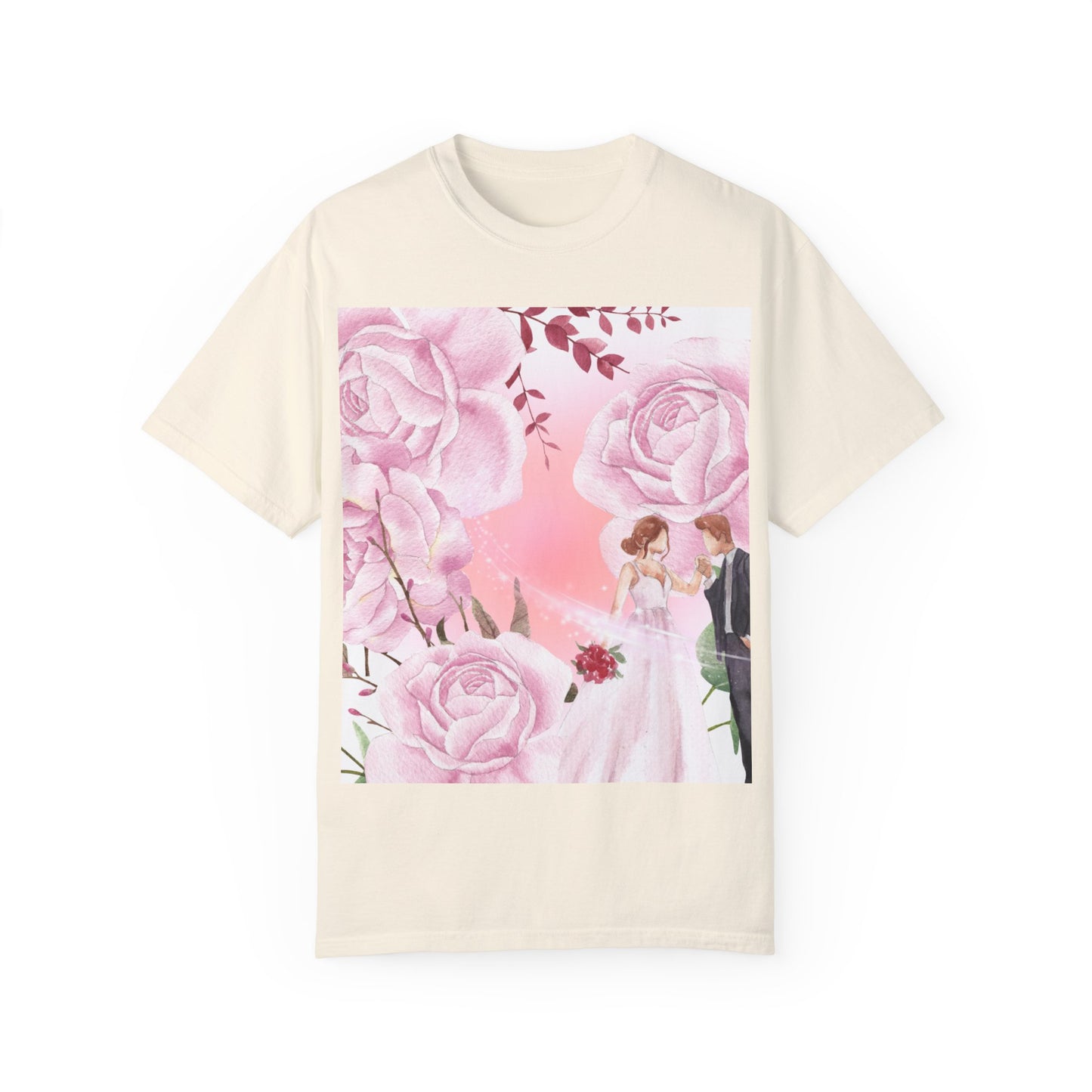 Romantic Floral Wedding T-Shirt | Perfect Gift for Brides and Couples