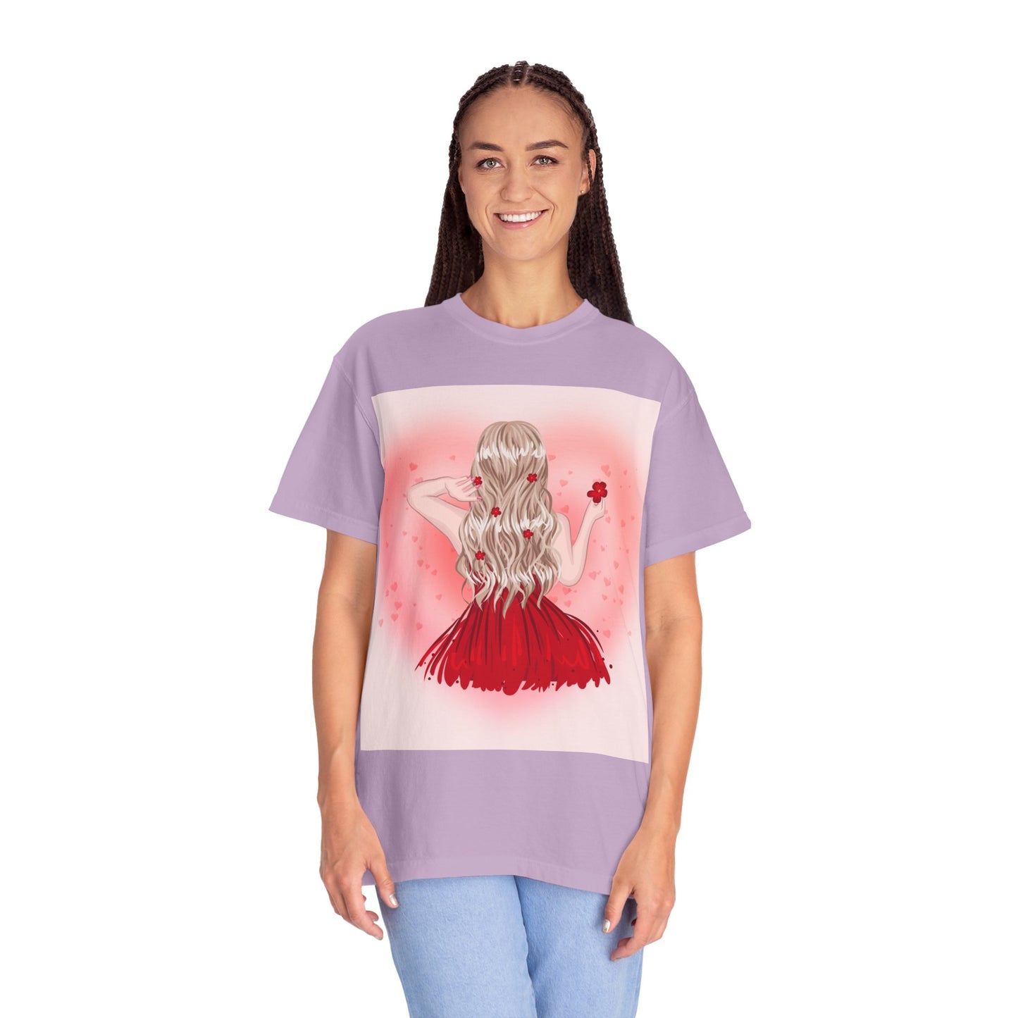 Romantic Floral Unisex T-shirt – Perfect for Valentine's Day