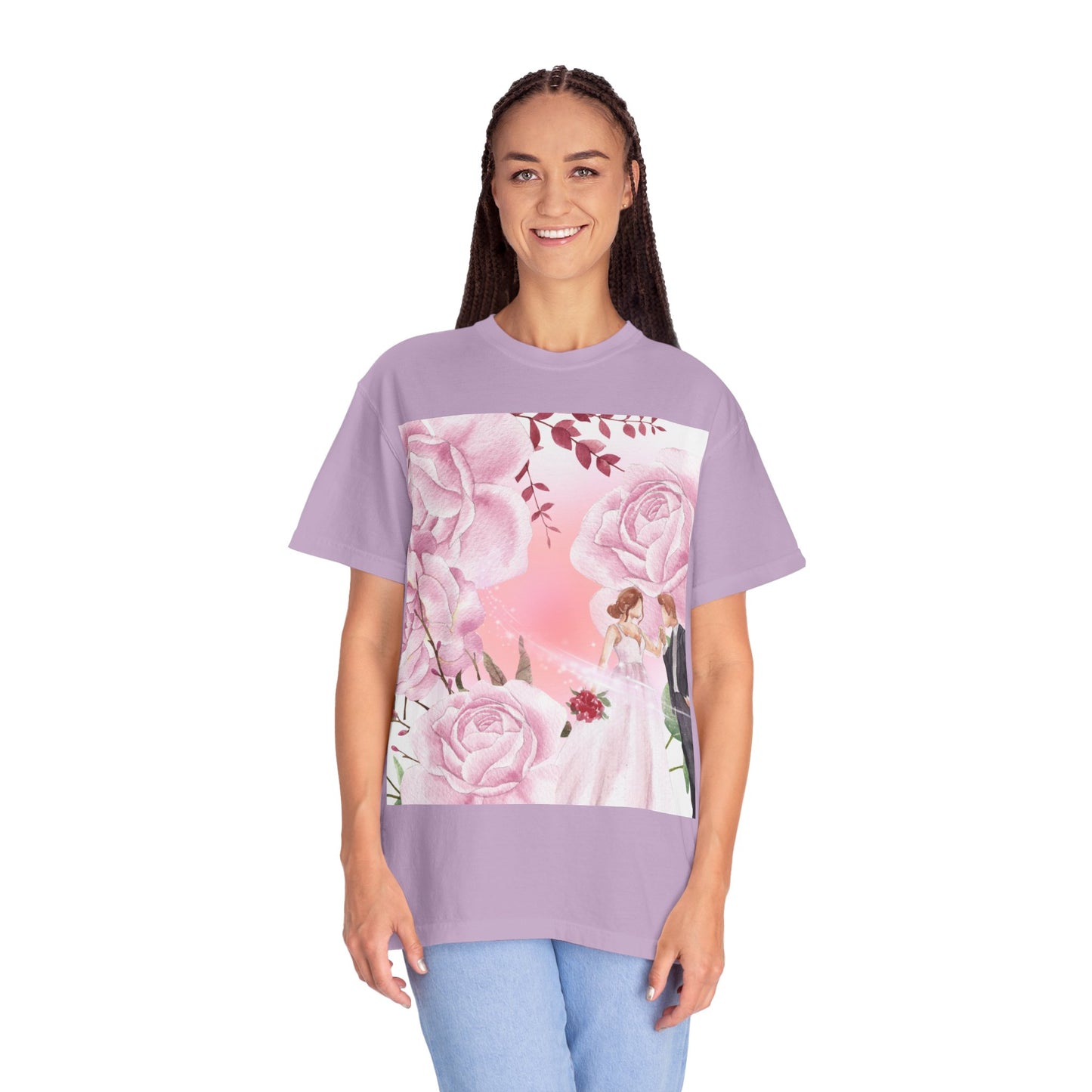 Romantic Floral Wedding T-Shirt | Perfect Gift for Brides and Couples