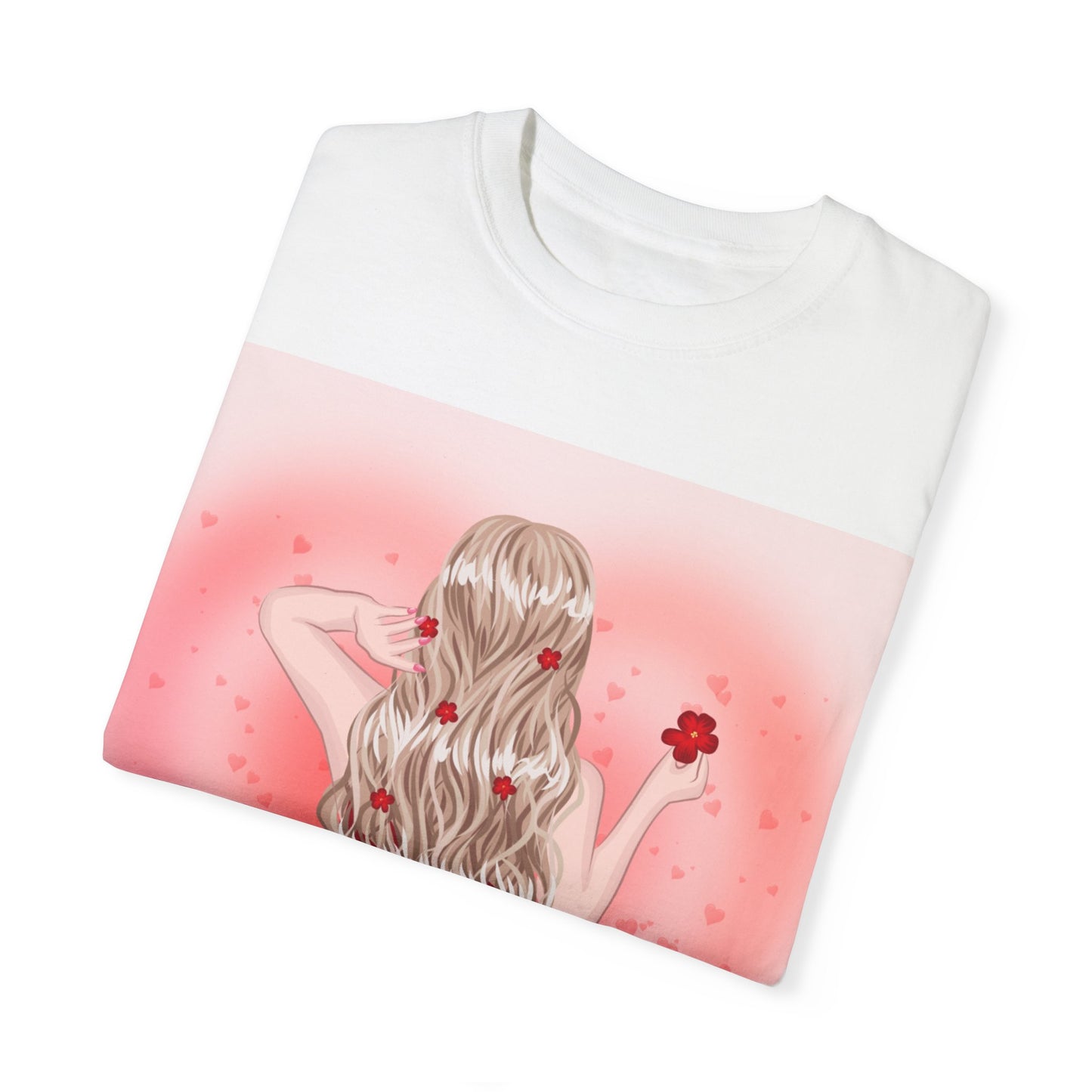 Romantic Floral Unisex T-shirt – Perfect for Valentine's Day