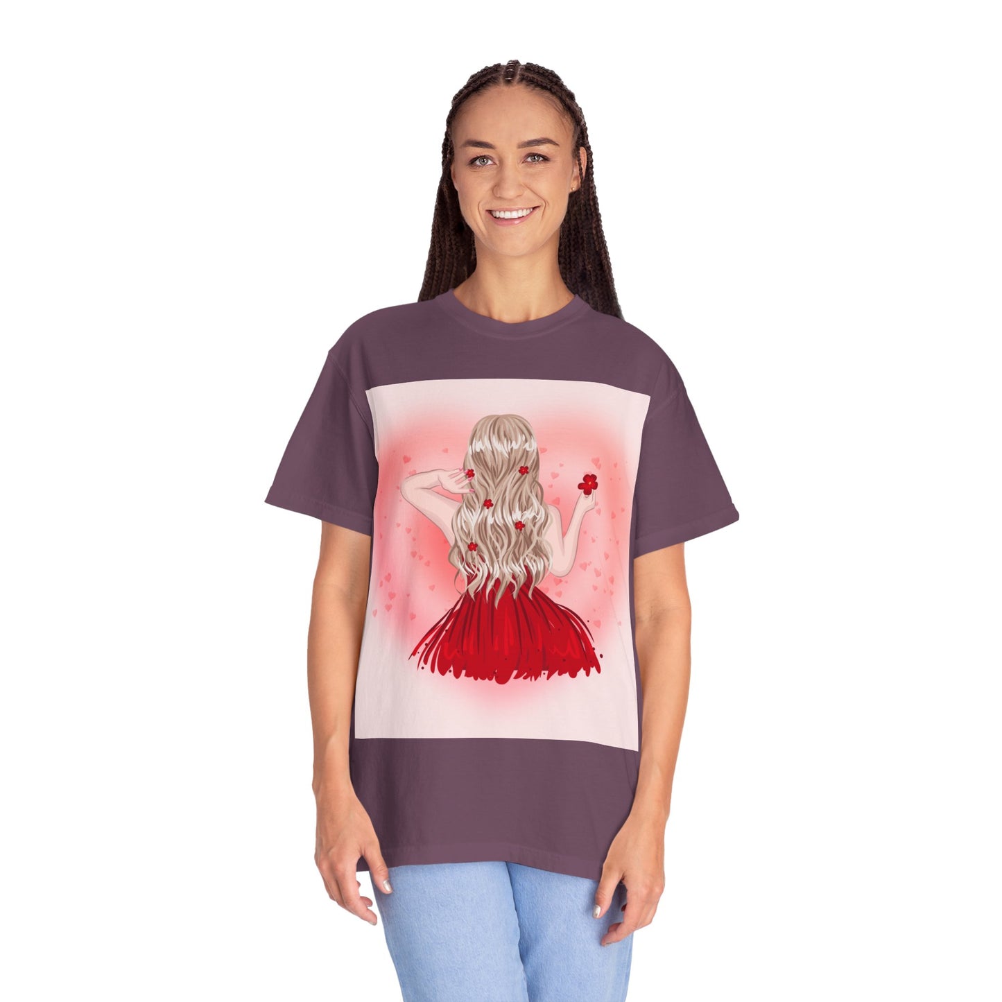 Romantic Floral Unisex T-shirt – Perfect for Valentine's Day