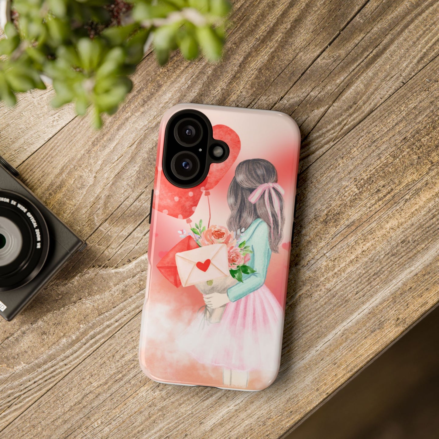 Romantic Floral Phone Case - Cute Love Design for Valentine's Day