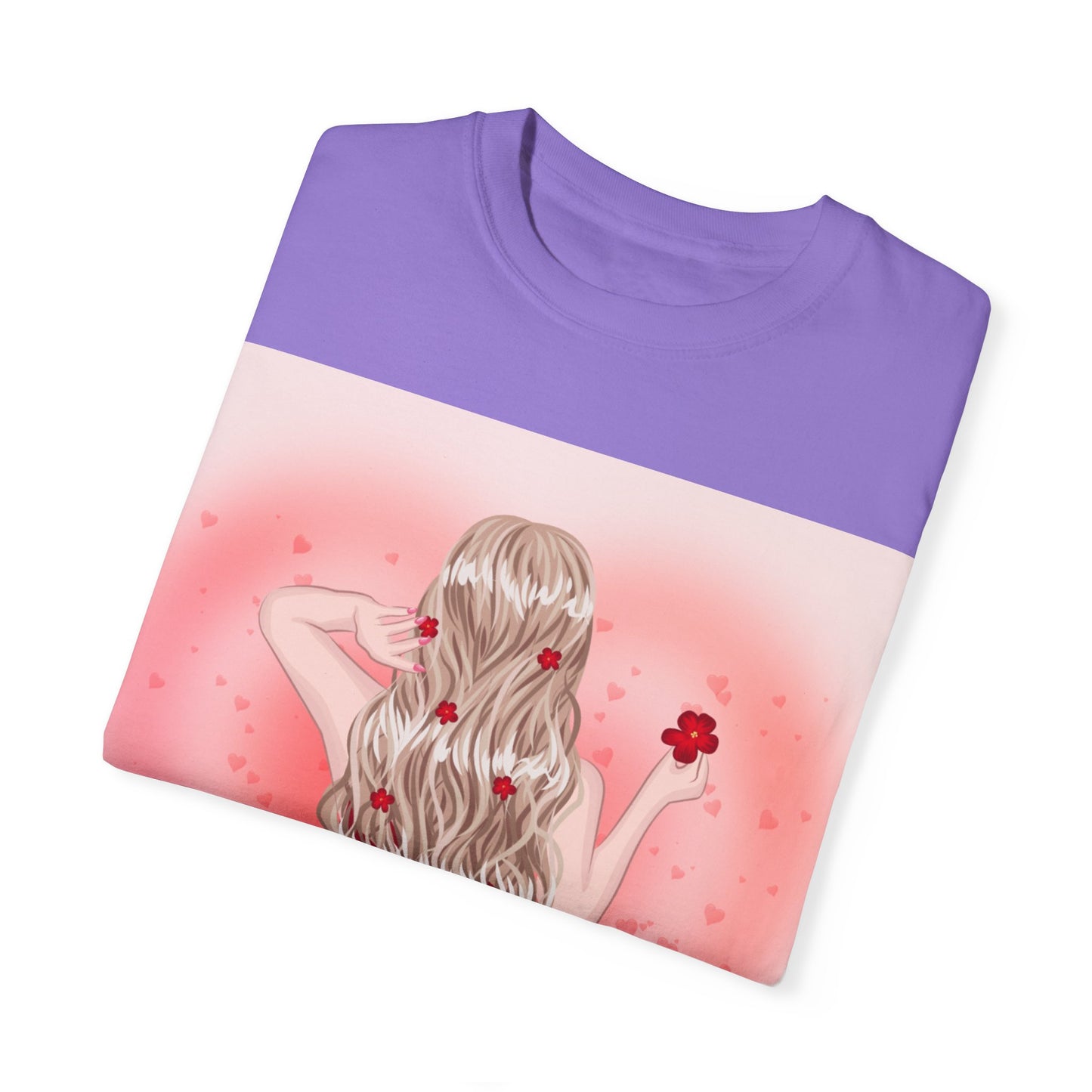 Romantic Floral Unisex T-shirt – Perfect for Valentine's Day