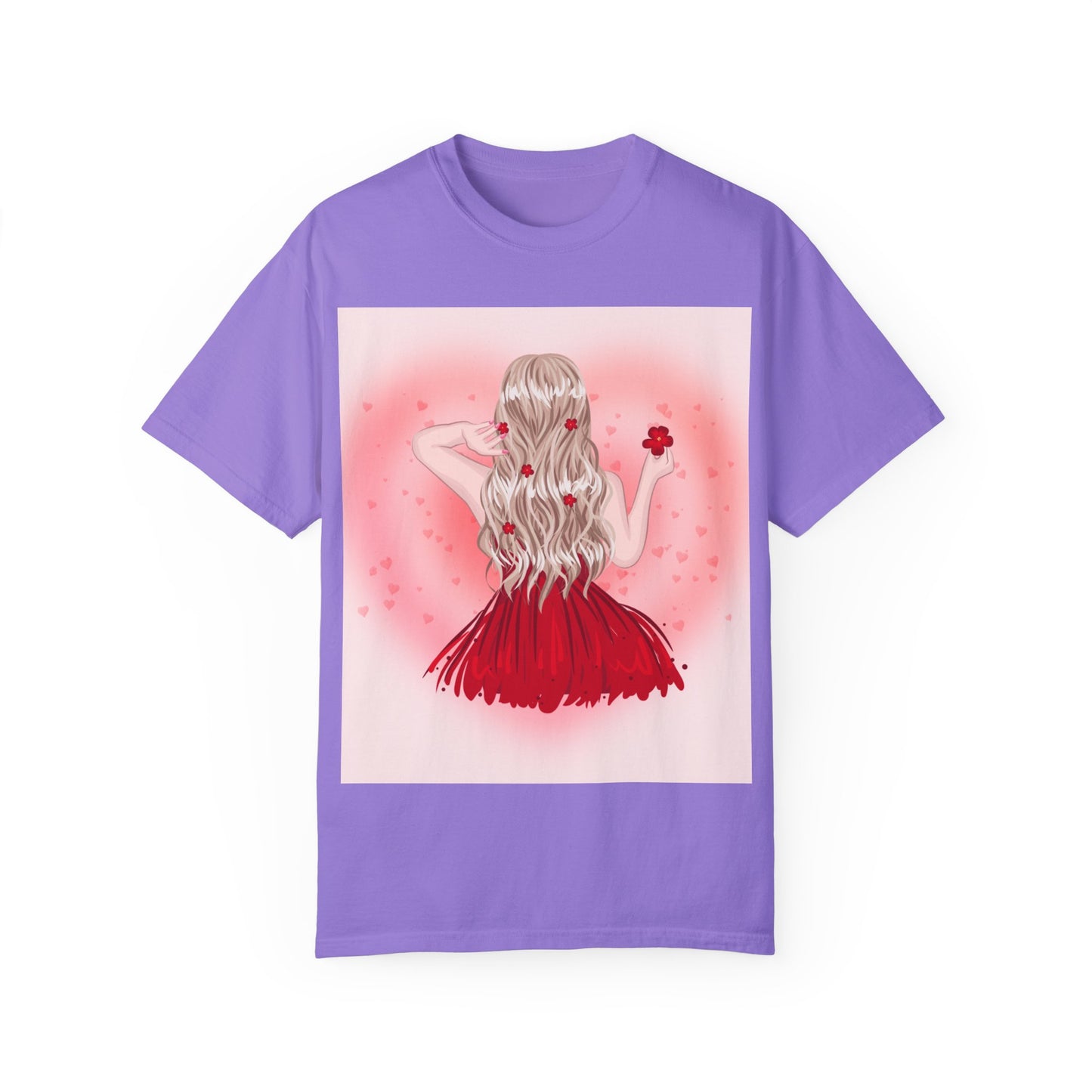 Romantic Floral Unisex T-shirt – Perfect for Valentine's Day