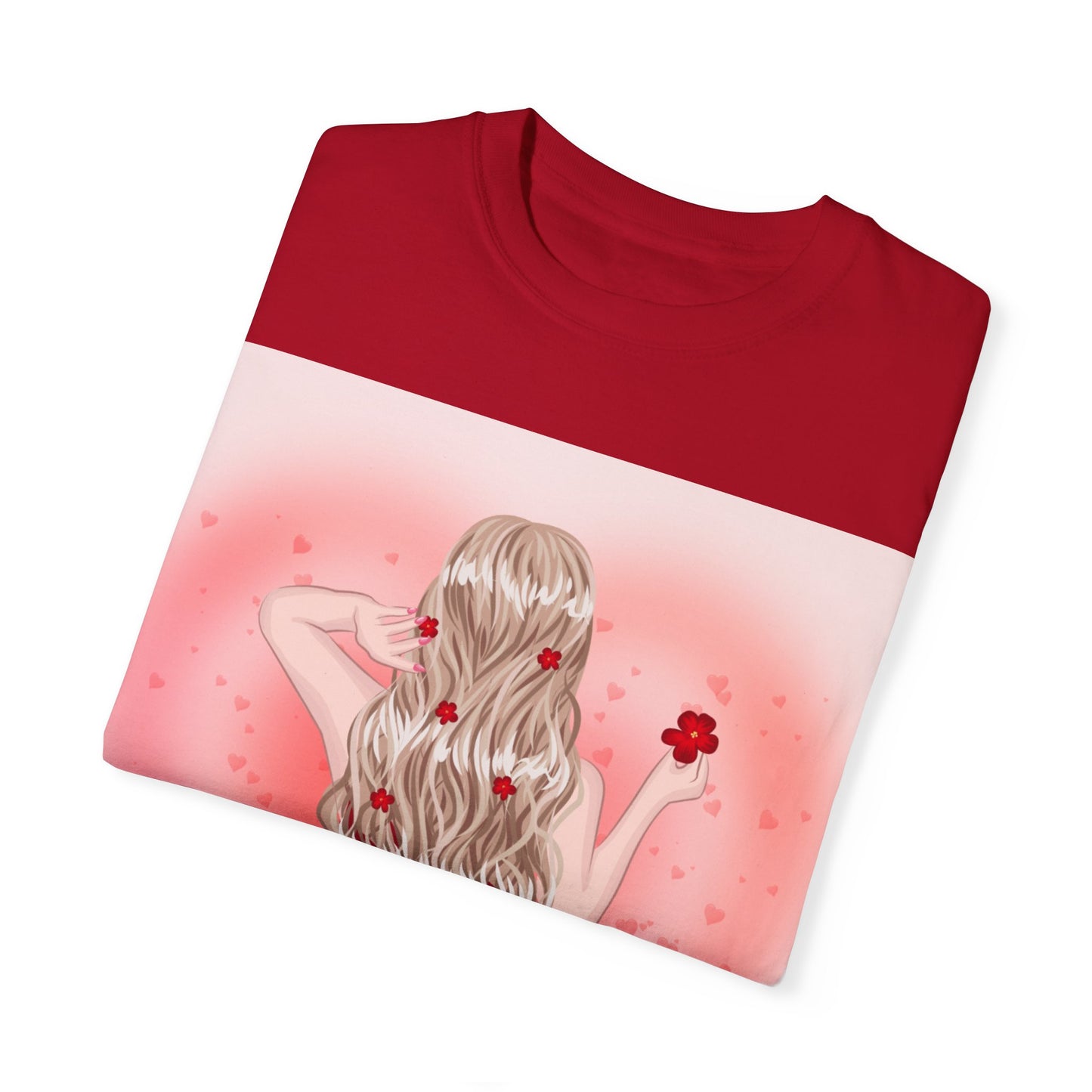 Romantic Floral Unisex T-shirt – Perfect for Valentine's Day