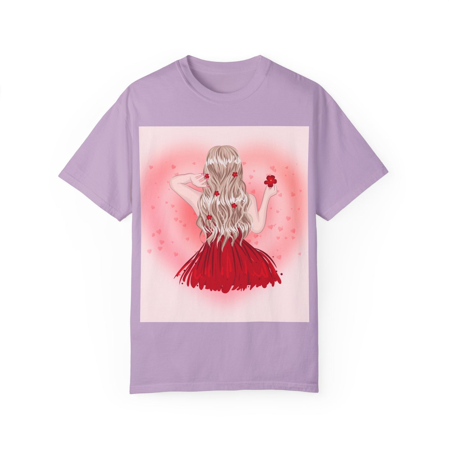 Romantic Floral Unisex T-shirt – Perfect for Valentine's Day