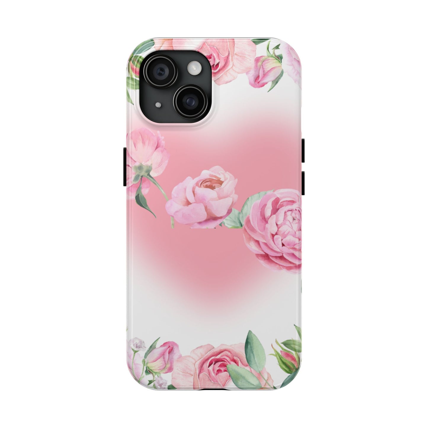 Floral Tough Phone Case - Stylish Rose Design for Protection and Elegance