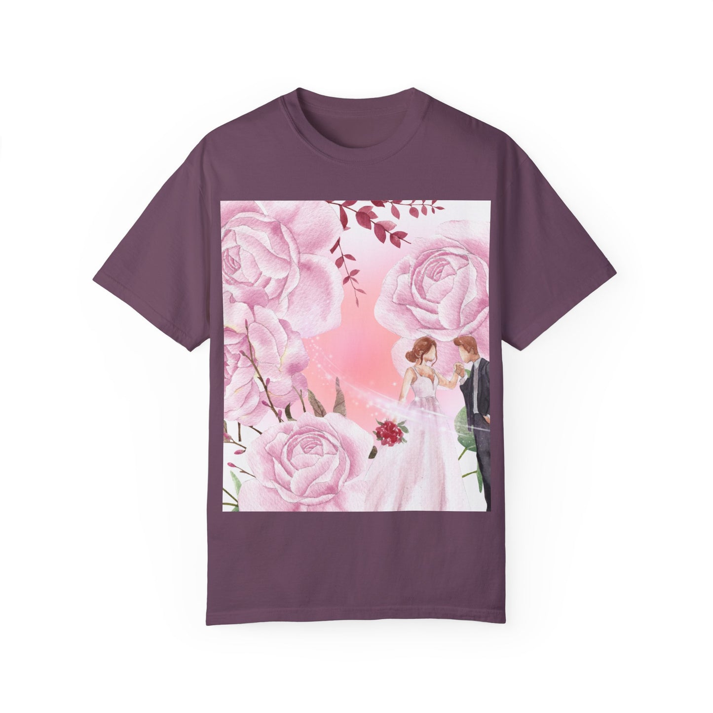 Romantic Floral Wedding T-Shirt | Perfect Gift for Brides and Couples