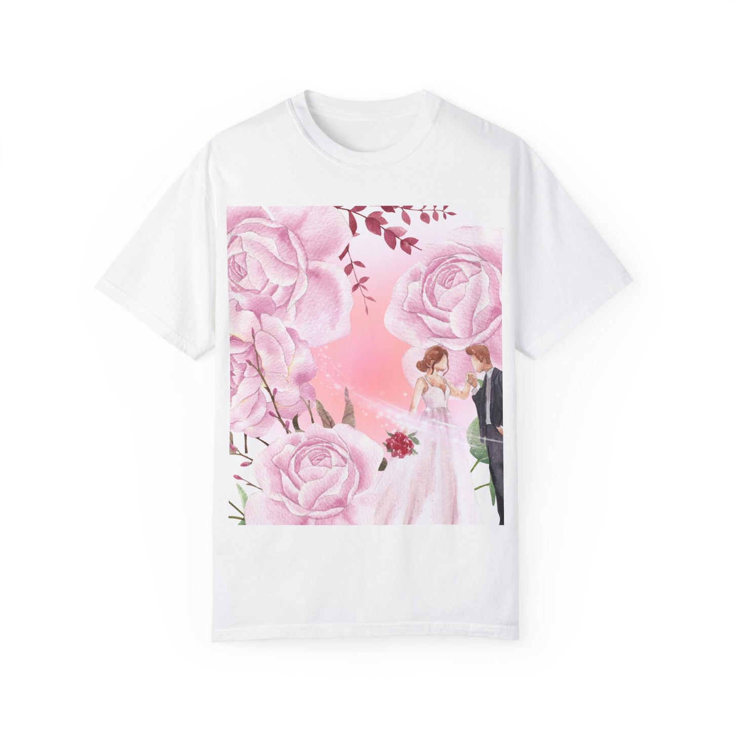 Romantic Floral Wedding T-Shirt | Perfect Gift for Brides and Couples