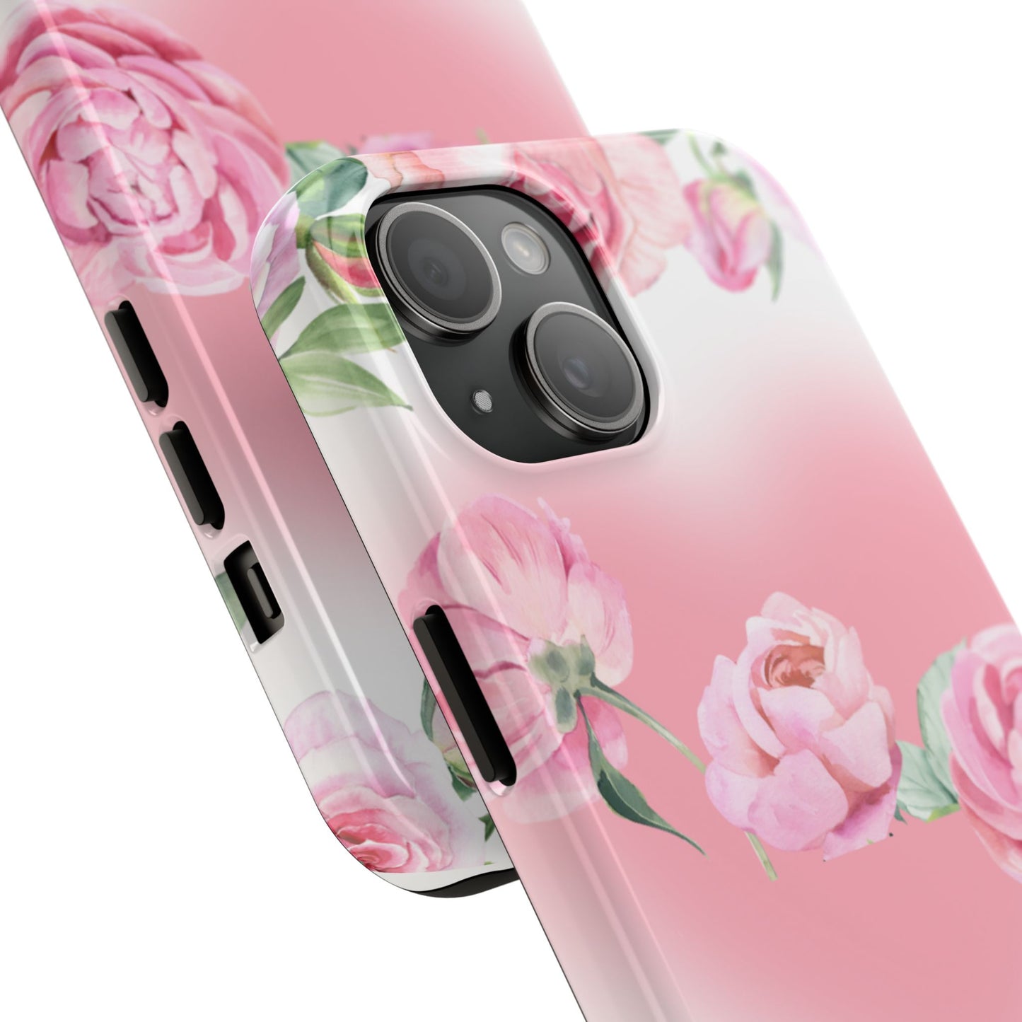 Floral Tough Phone Case - Stylish Rose Design for Protection and Elegance