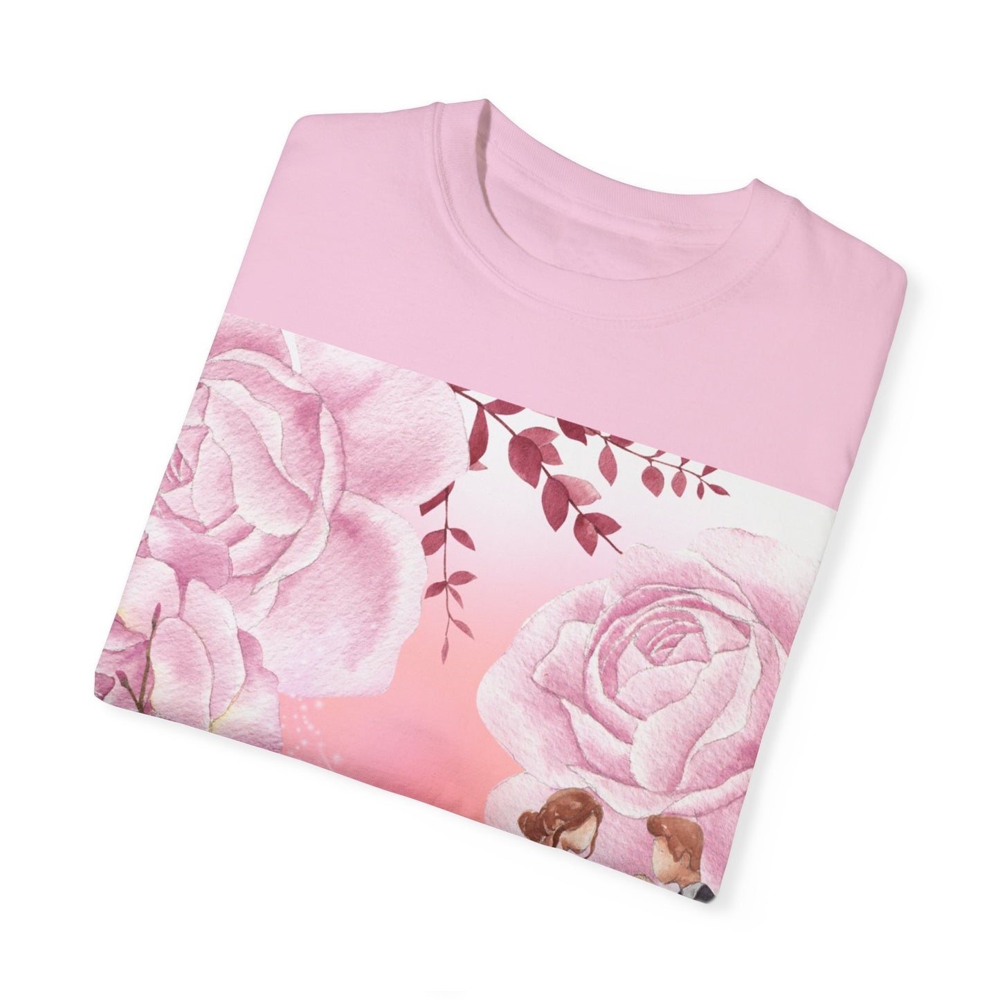 Romantic Floral Wedding T-Shirt | Perfect Gift for Brides and Couples