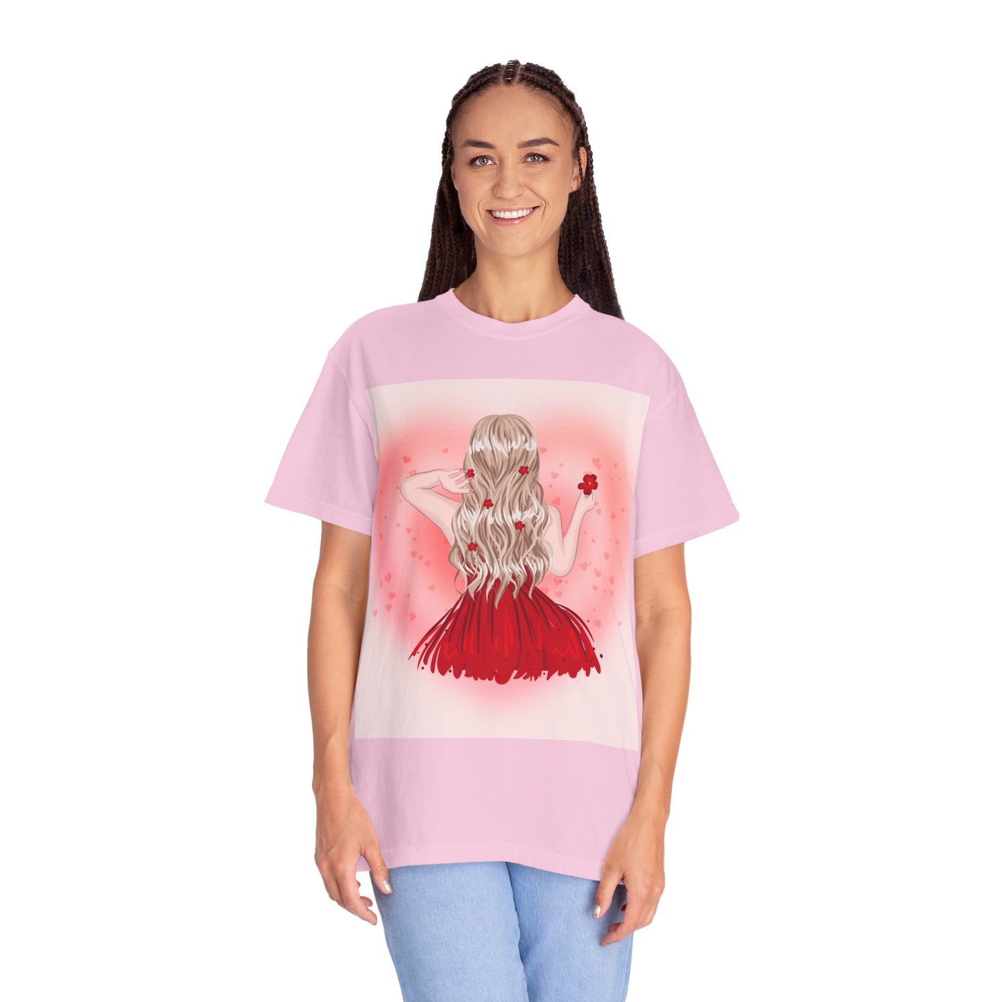 Romantic Floral Unisex T-shirt – Perfect for Valentine's Day