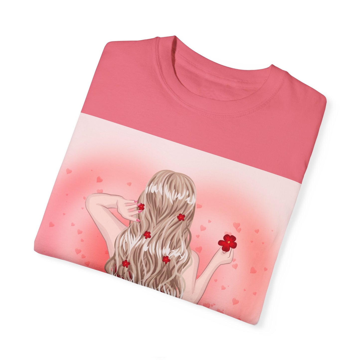 Romantic Floral Unisex T-shirt – Perfect for Valentine's Day