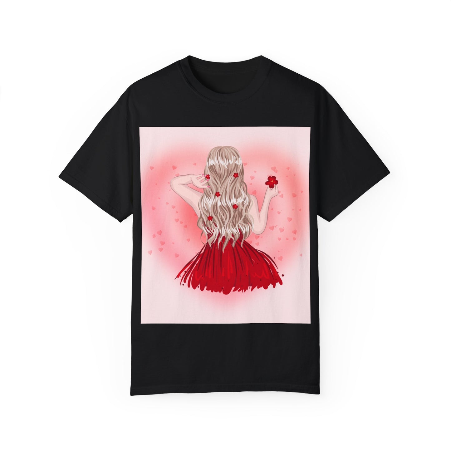 Romantic Floral Unisex T-shirt – Perfect for Valentine's Day