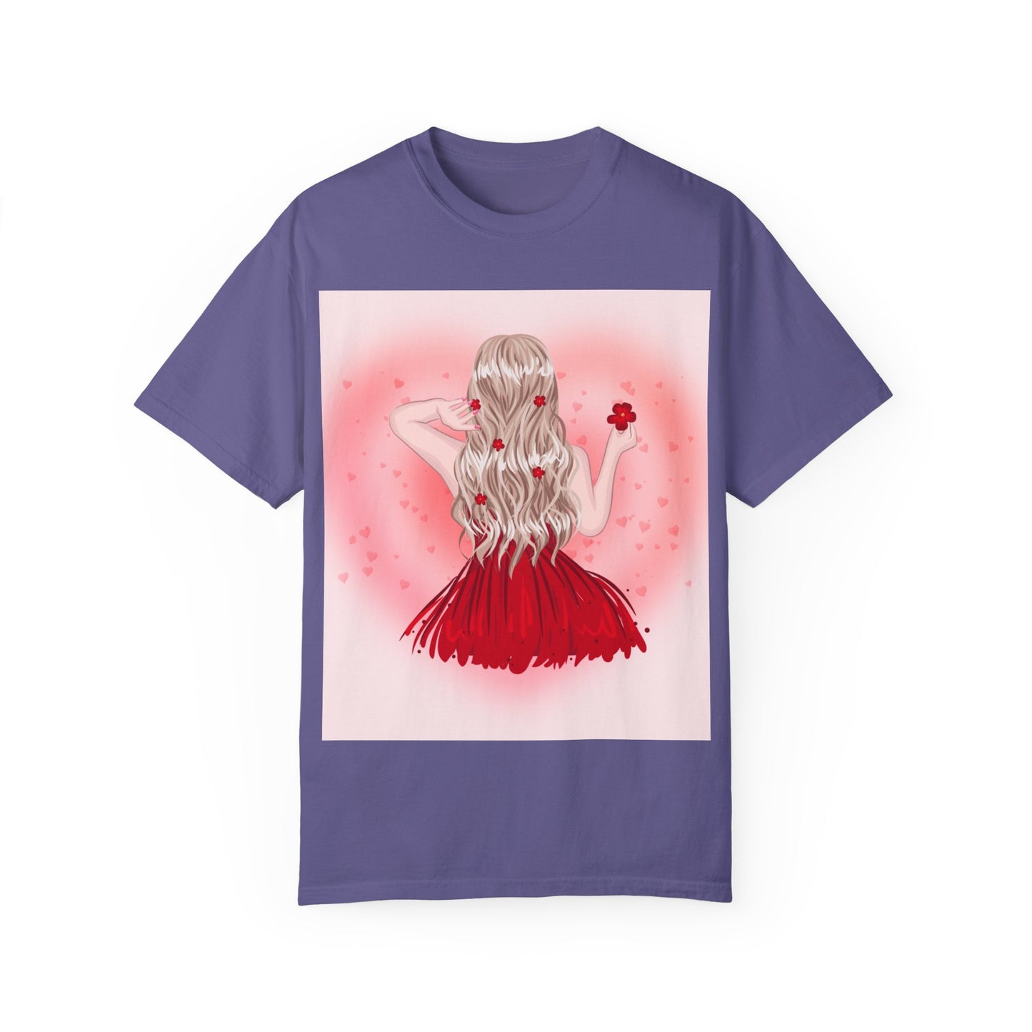 Romantic Floral Unisex T-shirt – Perfect for Valentine's Day