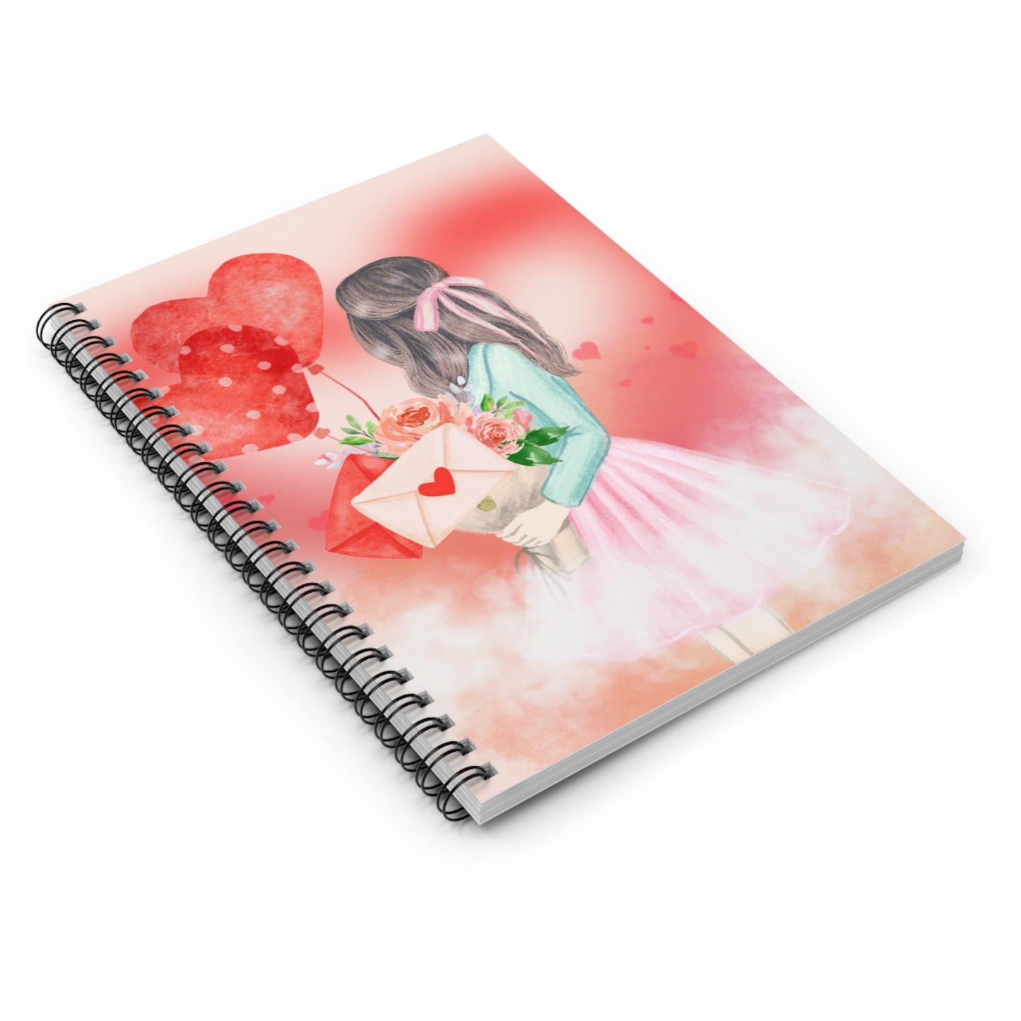 Cute Notebook - Ruled Line, Spiral Journal for Writing and Planning