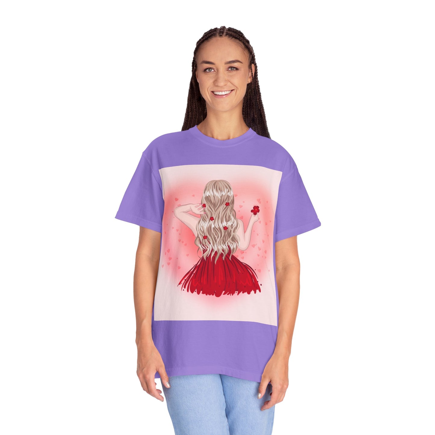 Romantic Floral Unisex T-shirt – Perfect for Valentine's Day